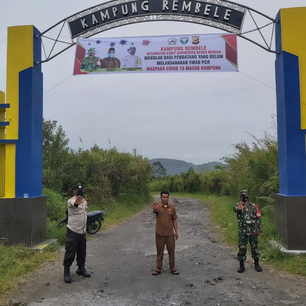 Gapura Kampung Rembele Kecamatan Bukit Kabupaten Bener Meriah